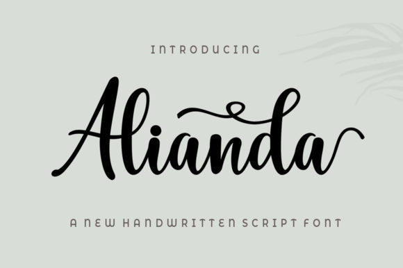Alianda Script: A Modern Calligraphy Font for Creative Expression