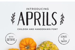 Aprils: A Hand-Drawn Font for Creative Expression