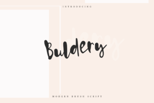 Buldery: A Handcrafted Script for Modern Designs