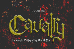 Cavalry: A Handmade Blackletter Font for Rustic and Thematic Designs