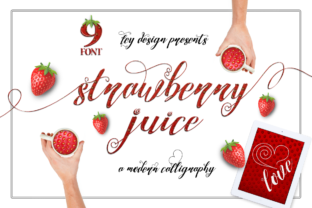 Discover the Beauty of Strawberry: A Calligraphy Font for Creative Expression
