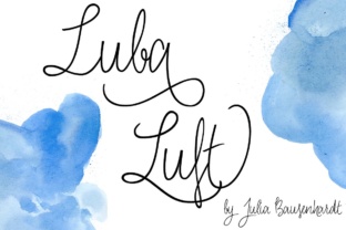 Luba Luft: A Script Font with Grace and Flow