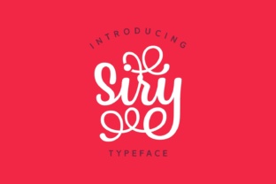 Siry: A Romantic and Embellished Display Script Font for Designers