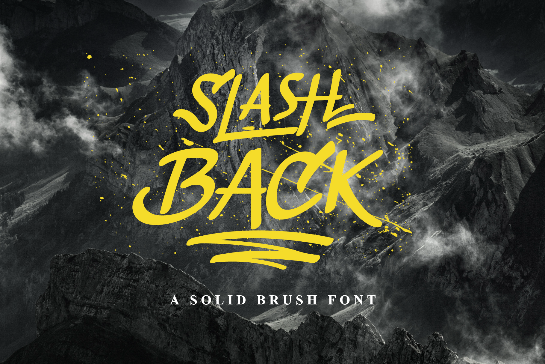 Slashback: A Cool Brush Font for Creative Projects