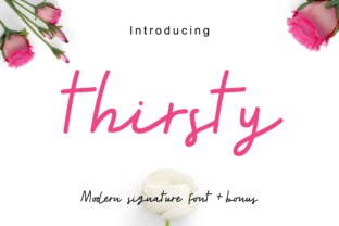 Thirsty: A Handwritten Script for Creative Projects