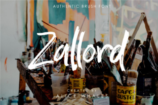 Zallord: A Bold Brush Font for Modern Design